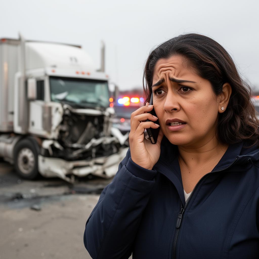 Accidente de tráfico con camión comercial — Tu Compa Legal
